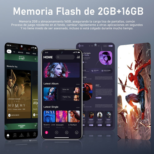Sj Teléfonos Inteligentes Android Baratos Spark 30 Pro 6.56 En Ram8gb Y Rom256gb Negro