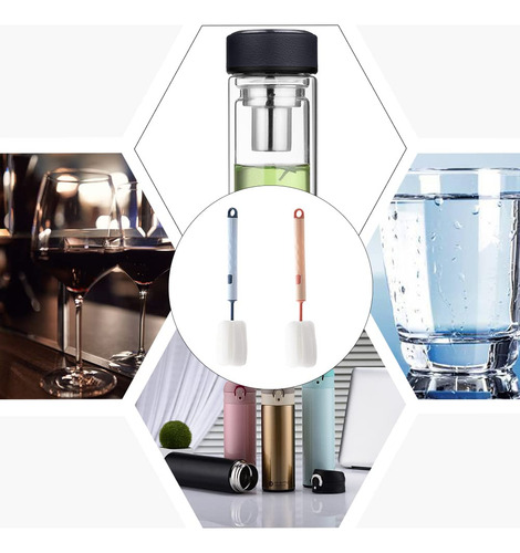 Esponja Para Botellas Con Asa Cepillo Suave Para Vasos Y Taz
