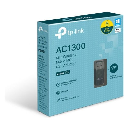Mini Adaptador Usb Wifi Tp-link Archer T3u Ac1300 Dual Band