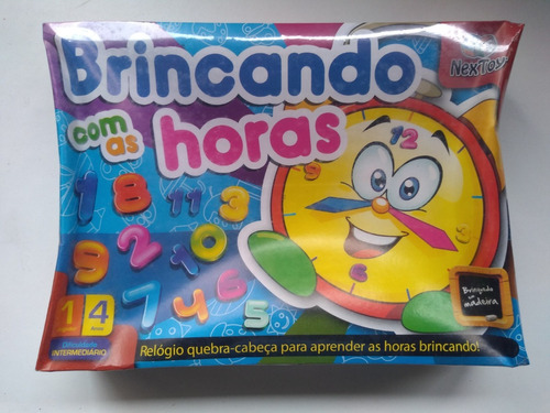 Jogo Infantil Brincando Com As Horas 26 Pçs Madeira Nextoy