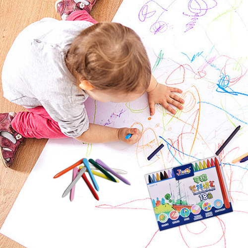 Lápiz De Plástico Dirty Hands Para Niños, 12 Colores, 18 Col