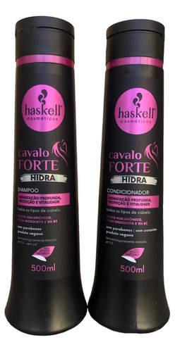 Shampoo + Condicionador Haskell Cavalo Hidra Proteção 500 Ml