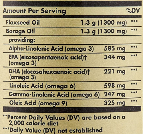 Omega 3-6-9 1300mg 60 Softgels Solgar