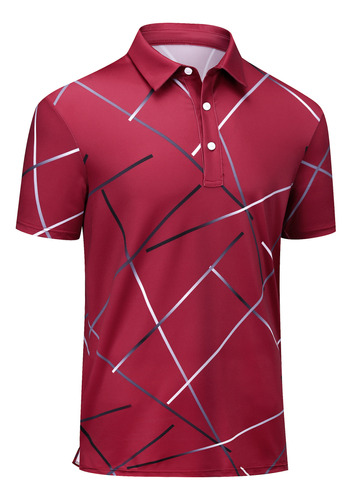 Polo De Golf Suave De Manga Corta Para Hombre