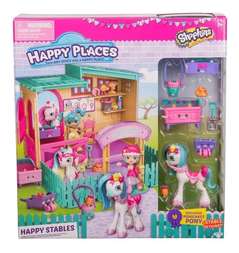 Shopkins Happy Places Playset Establo Gde Int 56688 Original