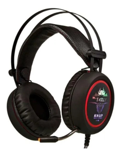 Fone De Ouvido Over-ear Gamer Kp-401 Com Luz Led