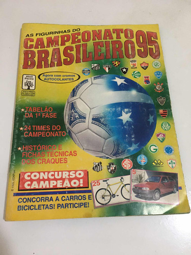 Álbum Completo Campeonato Brasileiro 1995 - Abril- F. Grátis