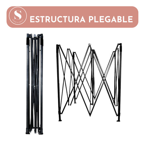 Toldo Plegable 3 X 3 Metros Impermeable Color Azul Terraza