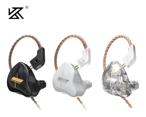 Imagen 1 de 4 de Auriculares In Ear Kz Edx - Hifi 1dd Monitoreo Music +cuotas
