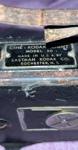 Antigua Cámara Eastman Kodak Eight 20 Cine Cinta Año 1930 (Usado)
