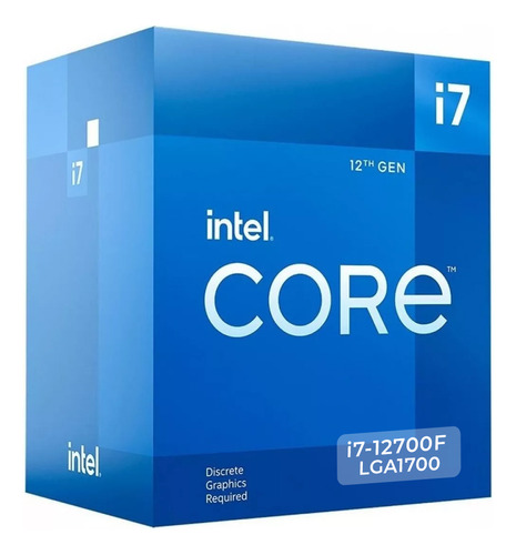 Procesador Intel Core I7-12700f 2.10 / 4.90ghz 25mb Lga1700