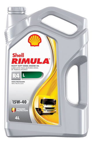 Aceite Para Motor A Diesel Hd Shell Rimula R4 L 15w-40 (4 L)