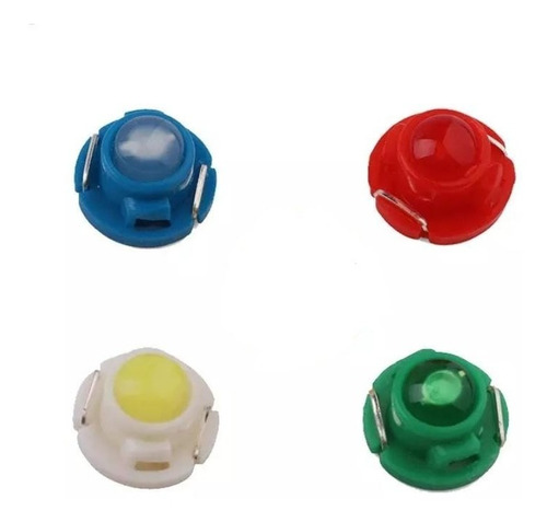 Pack 10 Foco Led T4.2 T4.7 Tablero Blanco Rojo Azul Verde