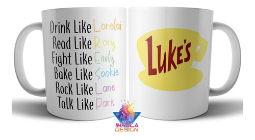 Taza Gilmore Girls Serie De Television Lukes Cafeteria Ceram