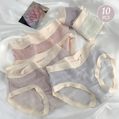Pack De 10 Calzoncillos Hipster Sin Costuras Para Mujer