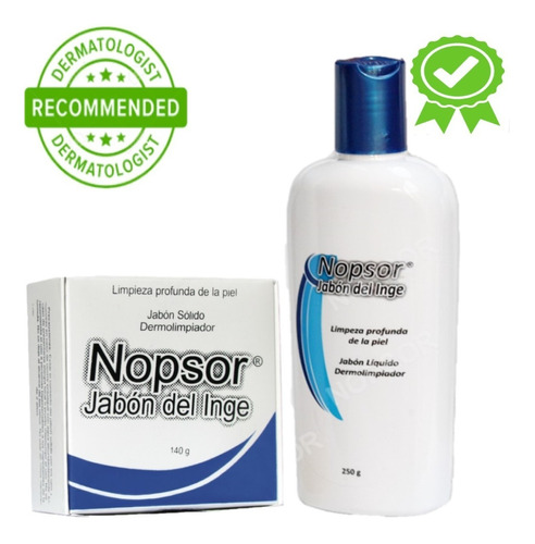 1 Nopsor Jabón Sólido Y 1 Shampoo Auxiliar Tx De Psoriasis