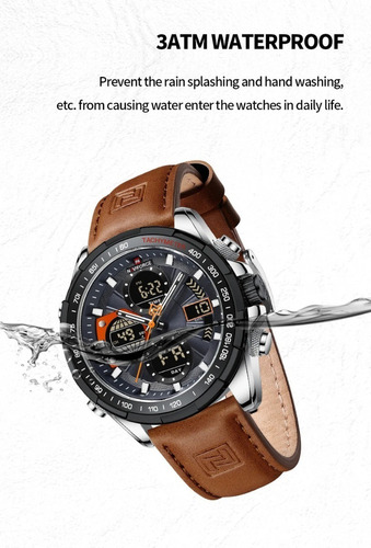 Reloj Deportivo Naviforce For Hombre, Reloj De Piel