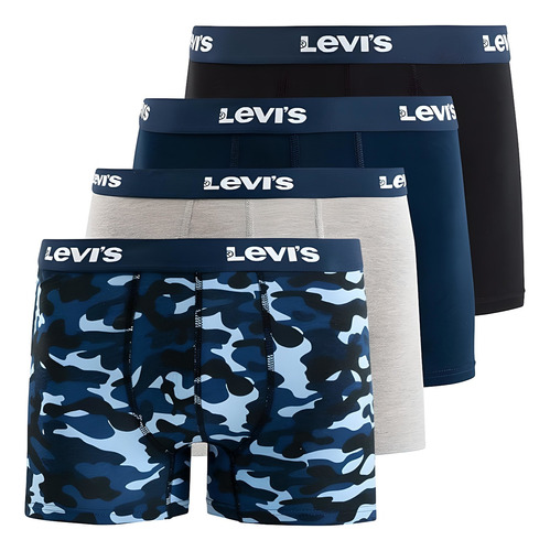 Levi's Boxer Brief Hombre Pack X4 Algodón Original Importado