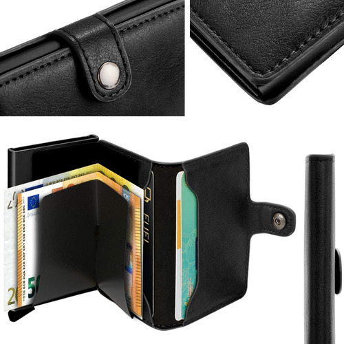 Imagen 5 de 9 de Porta Tarjetero Credito Holder Billetera Business Rfid