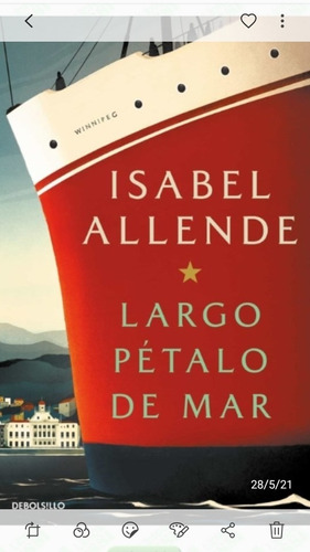 Largo Pétalo De Mar Isabel Allende (enviamos)