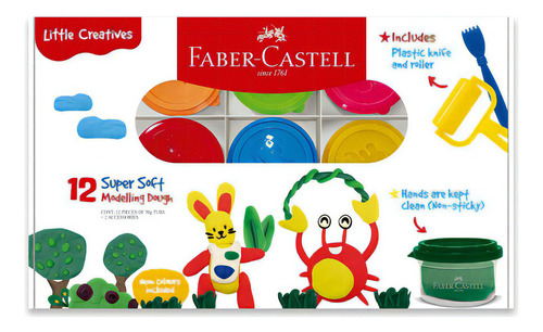 Plastilina Suave Faber-castell Little Creatives X12 Colores