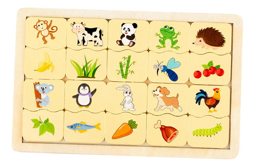 Quebra-cabeça Educacional De Madeira, Brinquedo Animal