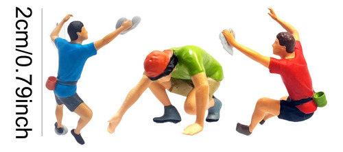 Figuras De Escalada En Roca A Escala 1/87, Diorama 3 Piezas