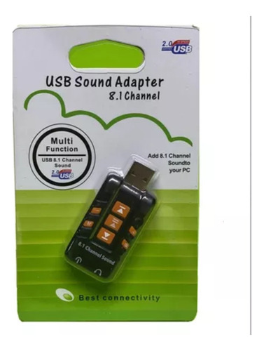 Tarjeta Audio Sonido 8.1 Usb Sound Adapter Channel