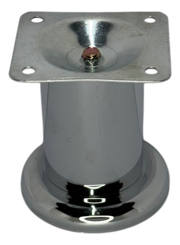 Pata Metálica Para Sillón Modelo Elefante 8 Cm Plateado