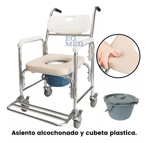 WC portátil, plegable con ruedas