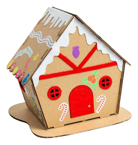 Kits De Casas De Cartón De Navidad, Manualidades Estilo B
