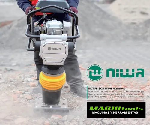 Moto Pison Canguro Niwa Motor 4hp Vibro Apisonador Mqnw-40
