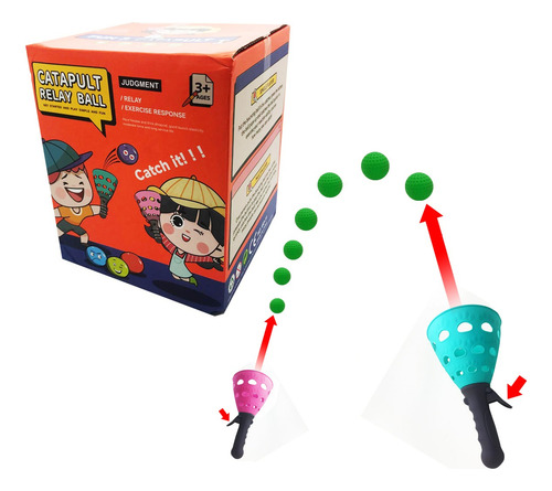 Juego De Lanzar Y Atrapar Pelota - En Caja - Juego Para 2