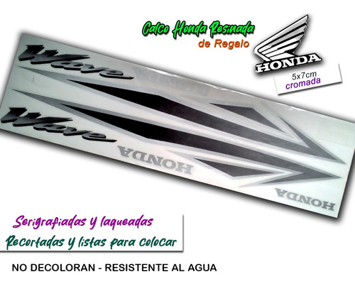 Calcos Tipo Original Honda Wave 100 - 2010 Calidad