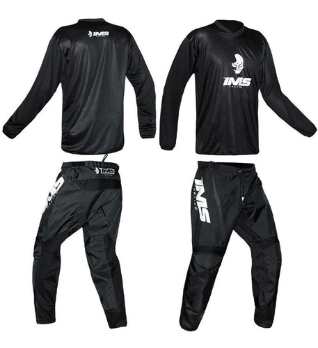 Conjunto Calça E Camisa Ims Mx Preto Cross Trilha Enduro