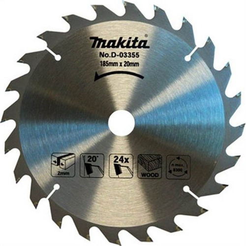 Imagem 1 de 1 de Lamina De Serra Circular 185mm(7-1/4 ) 20mmx24 Dentes Makita