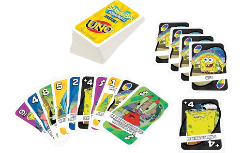 Cartas Uno Clasico Bob Esponja Juego De Mesa