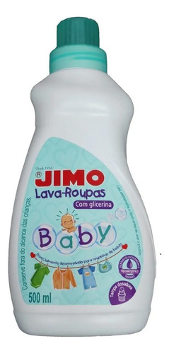 Jimo Lava Roupas Baby Concentrado Infantil Glicerina 500 Ml