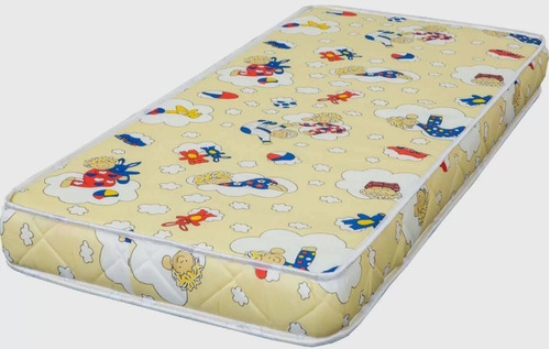 Colchon De Cuna 130x60cm Densidad 18 Impermeable 12 Cm Alto 