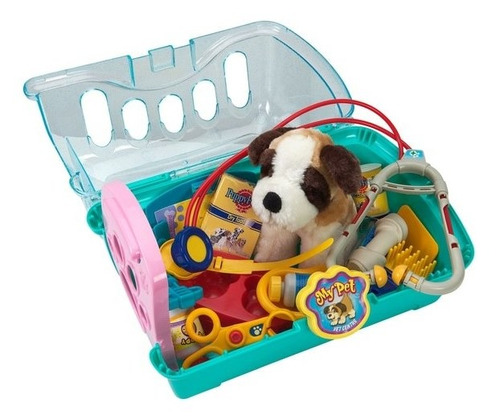 My Pet Vet Centre Peluche Perrito + Valija + Accesorios