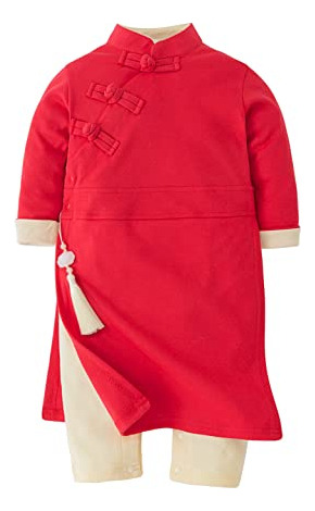 Bebé Toddler Año Nuevo Estilo Chino Rompers Chino Ydfmq