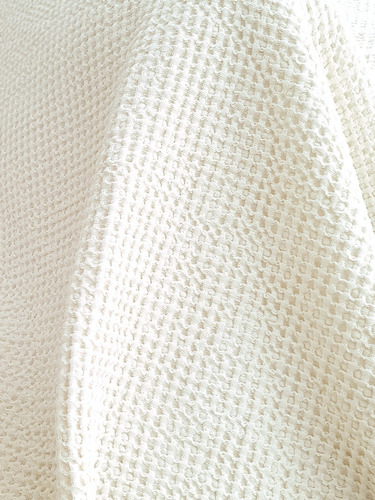 Imagen 1 de 3 de Pie De Cama, Manta 1.80x1.45cm Nido Abeja Waffle 100% Cotton