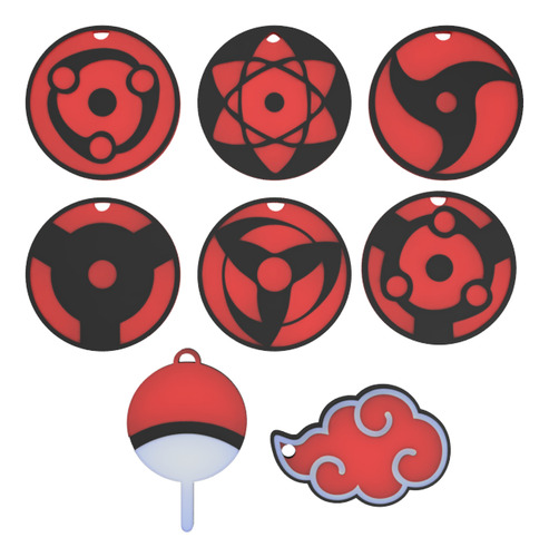 Llaveros De Nube Akatsuki X 5 Unidades - Naruto - Anime