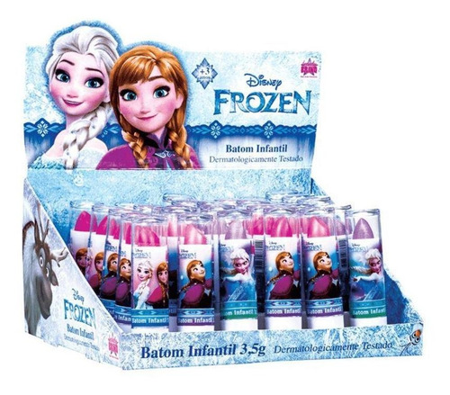 Imagem 1 de 1 de Frozen Batom Infantil C/30