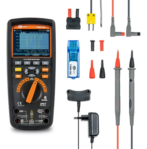 Multímetro Industrial True Rms Certificado,  Cmm-60 Sonel