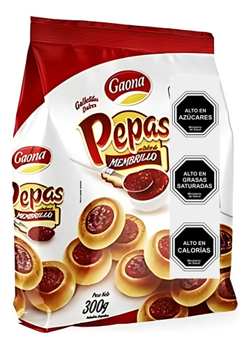 Galletas Dulces Pepas Con Dulce De Membrillo (contiene 300g)