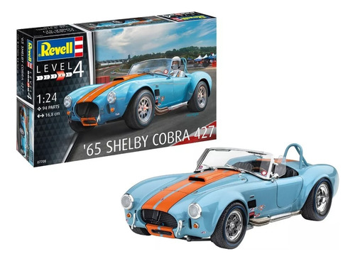 Revell Alemana 1965 Shelby Cobra 427 1/24 Armar Pintar