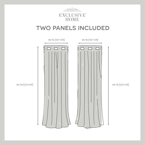 Par De Cortinas De Lino Con Ojales 135 X 213 Cm Gris