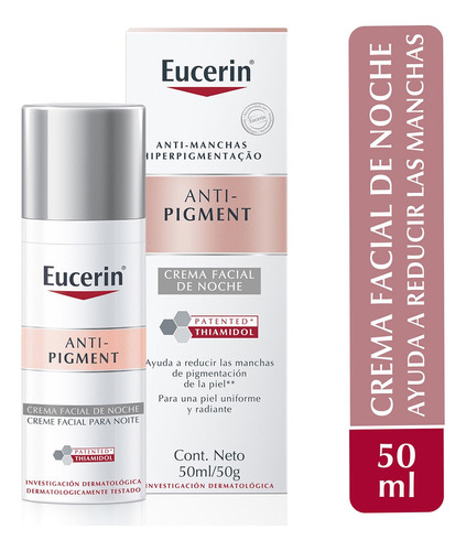 Crema Facial Anti-manchas Eucerin Anti-pigment Noche 50ml Tipo de piel Todos