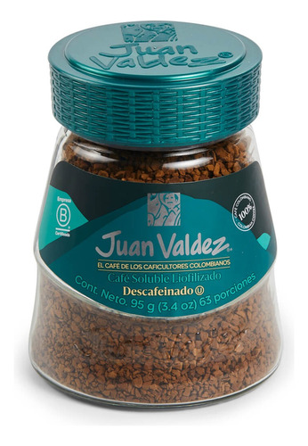 Café Juan Valdez Liofilizado 95gr Descafeinado